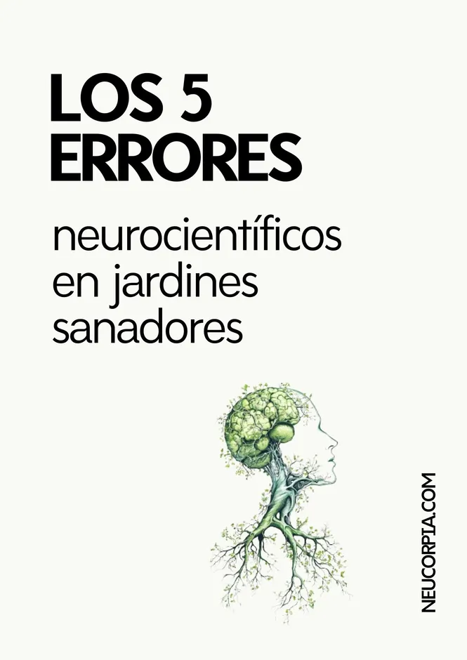 Portada de la guía Los 5 errores neurocientíficos en jardines sanadores